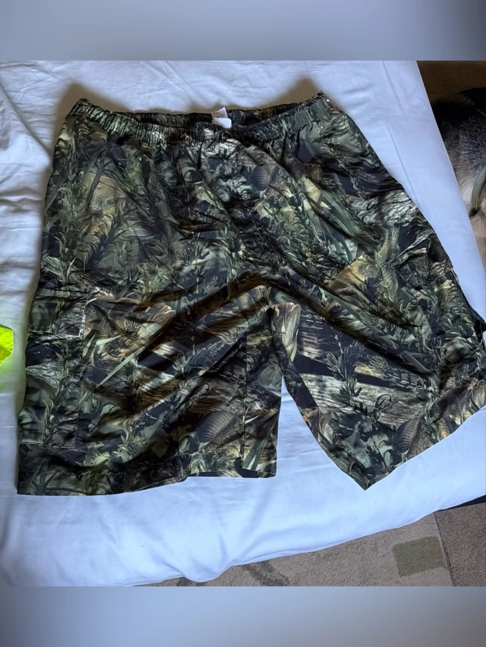 Men's Camouflage Swim Trunks - Green Camo